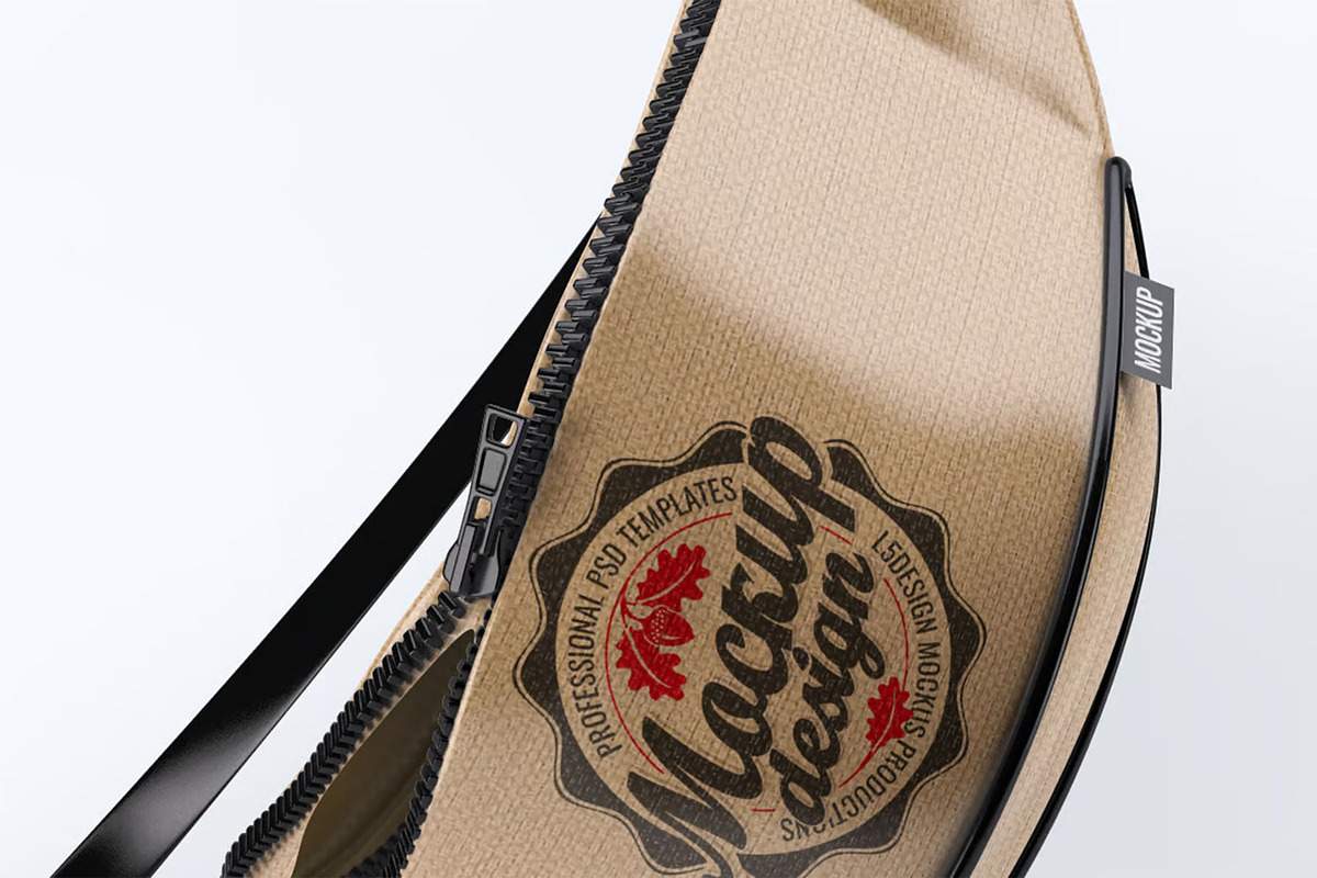 Bum Bag Mock-Up, a Product Mockup by DesignRushMarket (Photo 4 of 6)