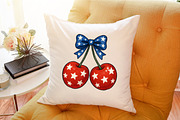 4th of July Coquette Cherry Bow, an Illustration by Sublimation Artist (Thumbnail 4 of 9)