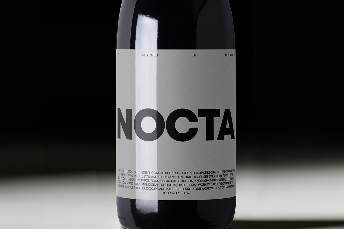 Wine Bottle Mockup Collection NC-25, a Product Mockup by NOCTA SUPPLY (Photo 3 of 4)