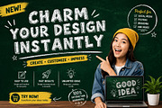Funky Chalk - Hand Drawn Chalk, a Sans Serif Font by Limited.studio (Thumbnail 5 of 6)