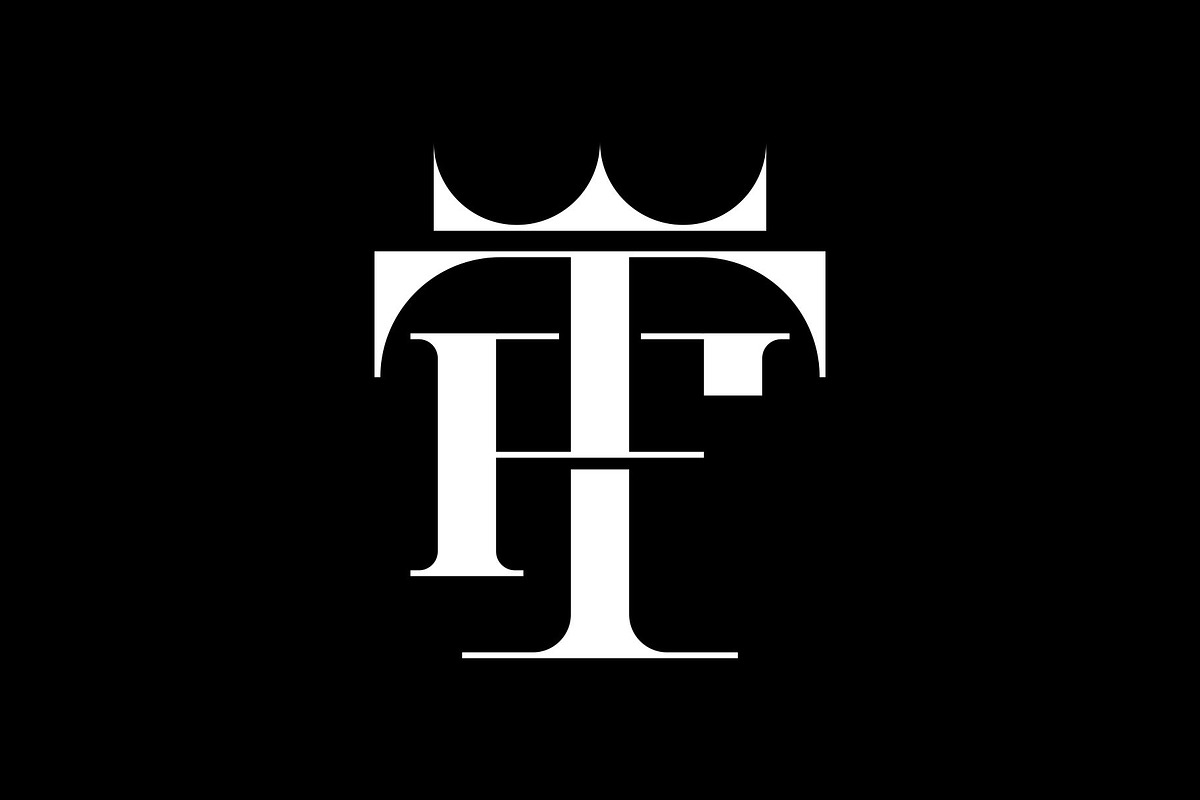 Monogram Letter FT TF Crown Logo, a Branding & Logo Template by Buqancreative (Photo 2 of 2)