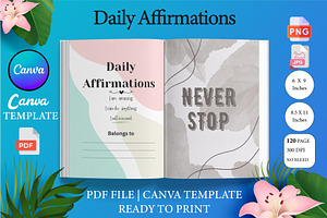 Daily Affirmation Journal Canva