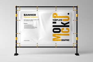High Quality Banner Mockup Design, an Advertising Mockup by Artnivora.Std