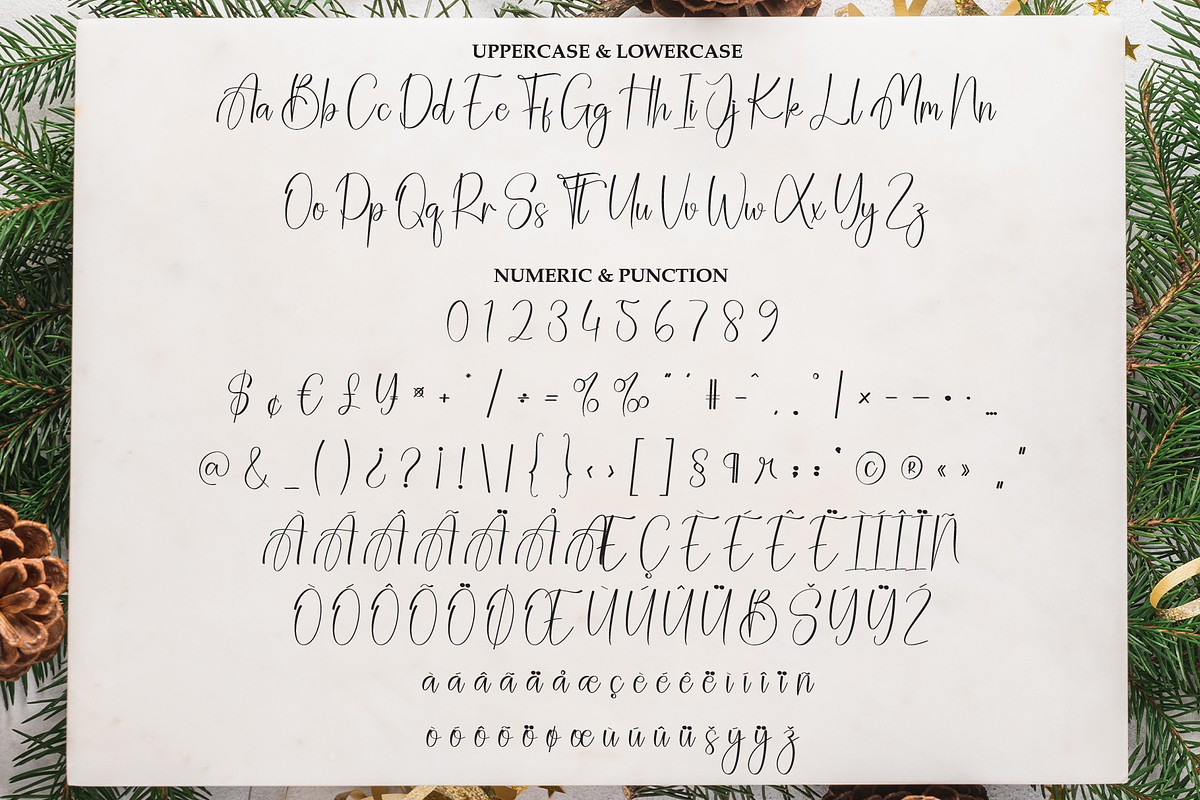 Christmas Signature | Script Font, a Handwritten Font by Scratchones (Photo 2 of 8)