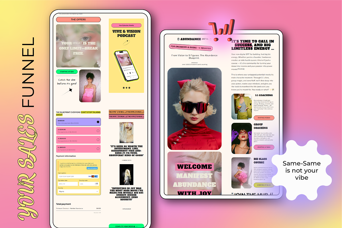 Thrivecart, JUNO Checkout Template, a Landing Page Template by dunagency (Photo 2 of 8)