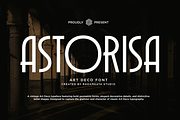 Astorisa - Art Deco Sans Serif Font, a Sans Serif Font by RagamKata (Thumbnail 1 of 10)