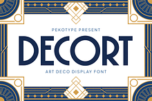Decort - Art Deco Display Font