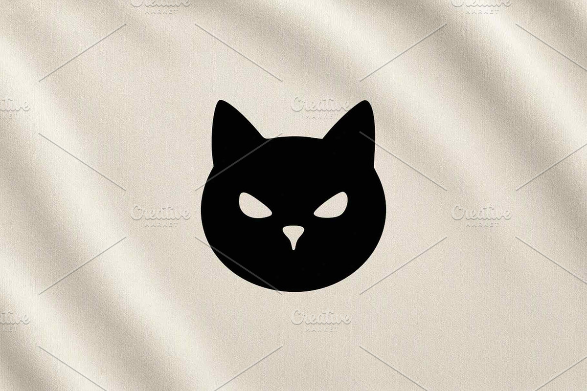 Evil Cat Head Vector, an Animal Illustration by Vectorium Studio (Photo 3 of 4)