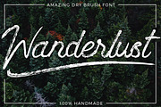 Wanderlust - Dry brush font, a Symbol Font by Andrea De Oliveira (Thumbnail 1 of 7)
