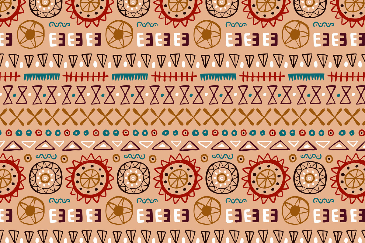 Tribal ethnic seamless patterns set, a Pattern Graphic by Good Studio (Photo 4 of 15)