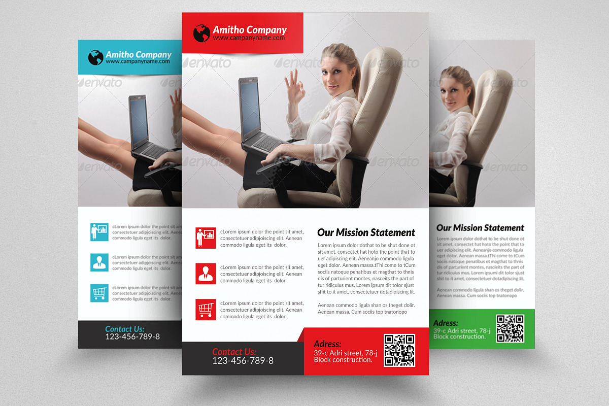 Creative Business Flyer Template, a Flyer Template by Psd Templates (Photo 1 of 3)