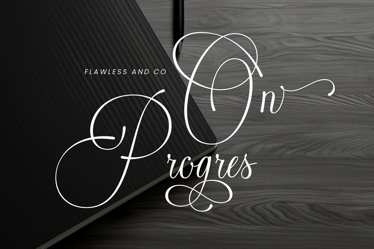 Patrice Seraya - Calligraphy Font, a Script Font by Flawless And Co (Photo 8 of 10)