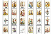 Happy Easter Kitchen Towel BUNDLE, a Seasonal Illustration by ElenazlataArt (Thumbnail 1 of 5)