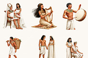 Egyptian Watercolor Clipart Bundle, an Object Illustration by BusyDaydesign (Thumbnail 6 of 9)