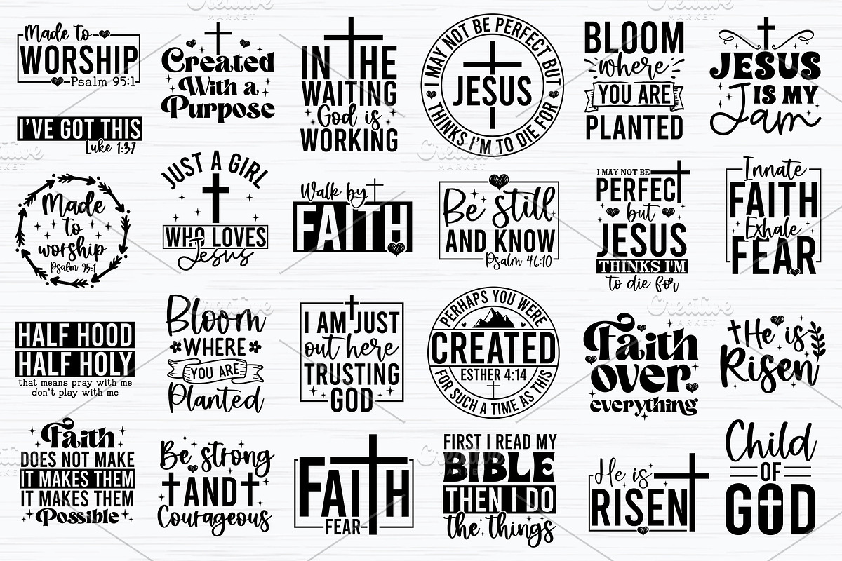 Christian SVG Bundle, Faith SVG, a Graphic by Designer302 (Photo 3 of 3)