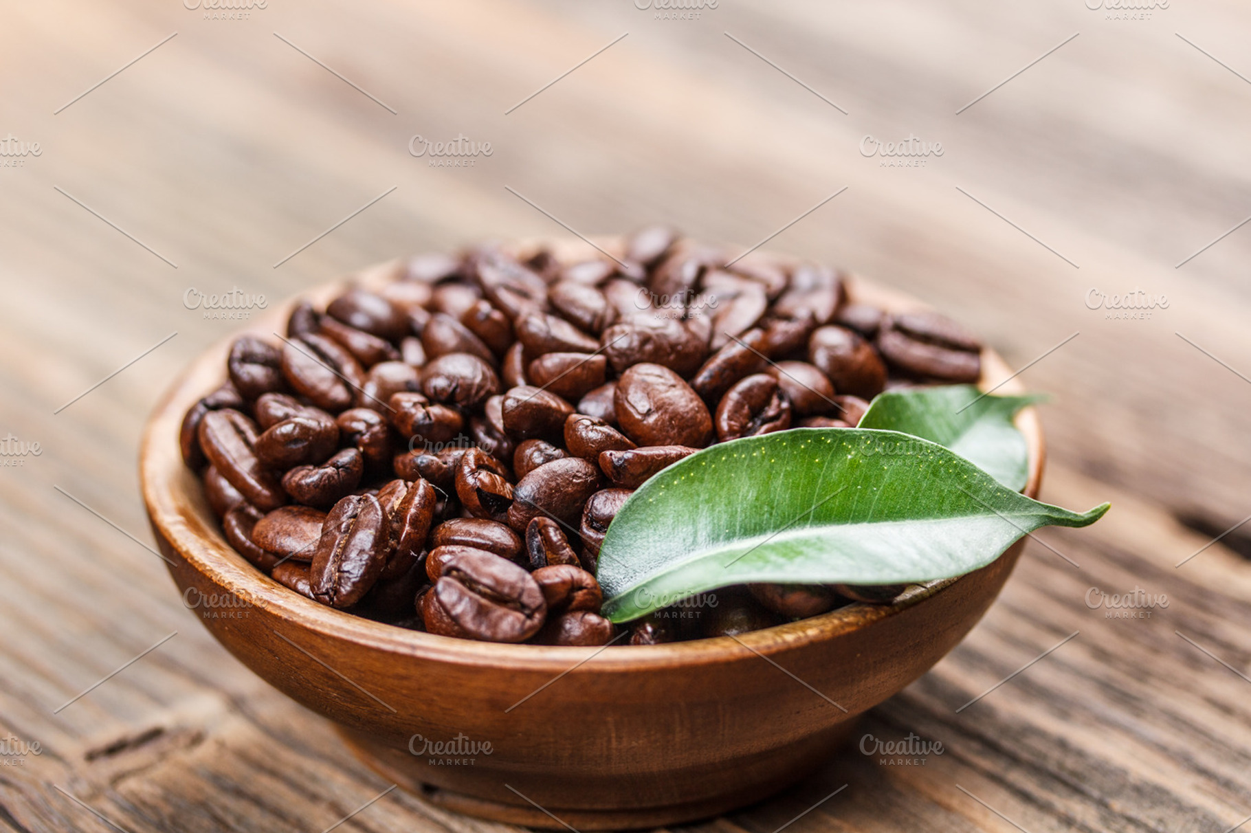 Coffee beans stock photo containing aroma and bowl