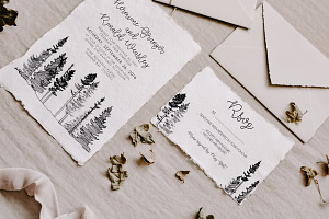 Deckle Edge Paper Mockup Bundle