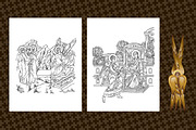 Coloring book in Byzantine Style N5, a Decorative Illustration by Julia_Raketic (Thumbnail 4 of 5)