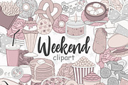 Weekend Clipart, an Illustration by GlamArtZhanna (Thumbnail 1 of 5)