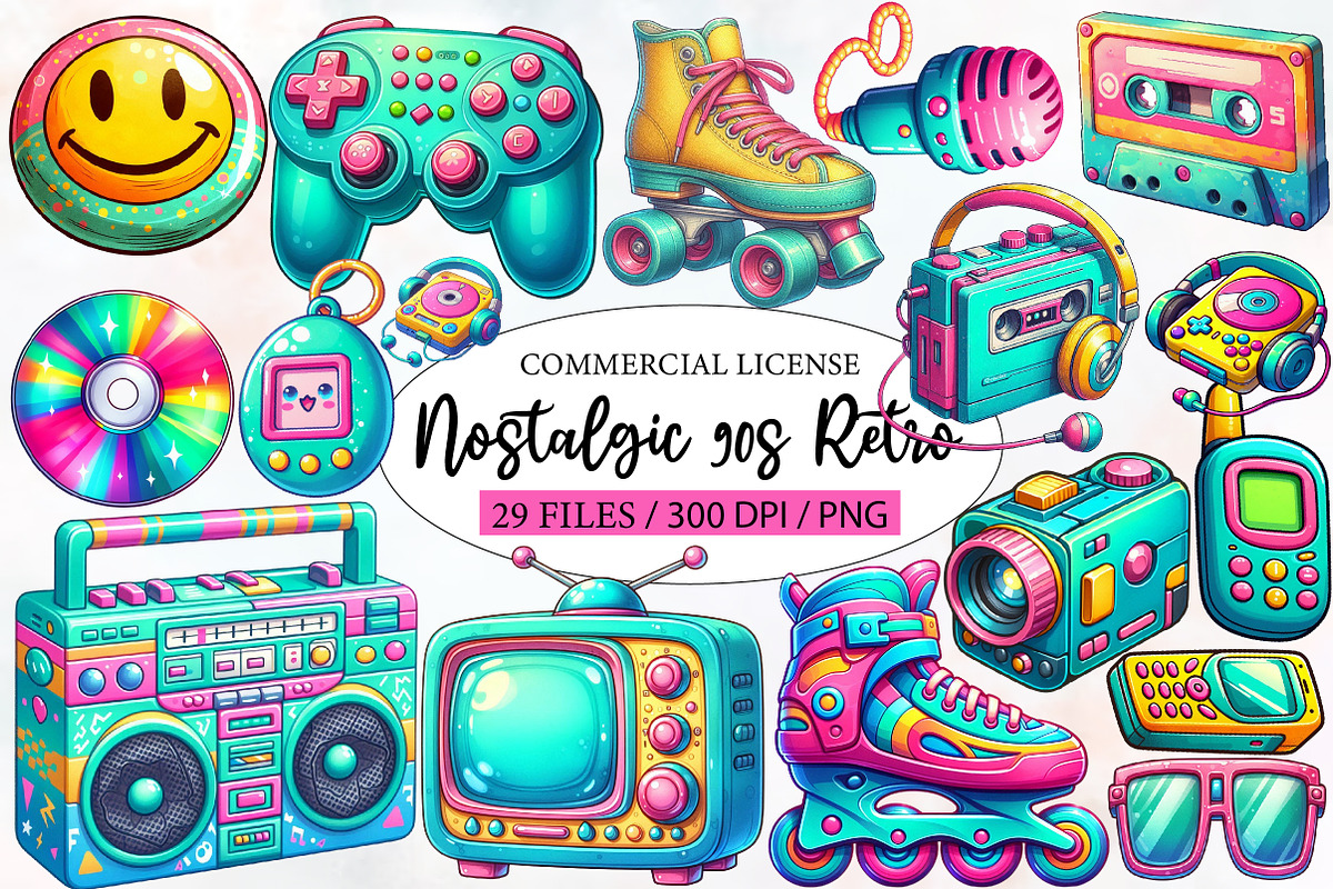 Nostalgic 90s Retro Sublimation, an Illustration by Designworld (Photo 1 of 7)
