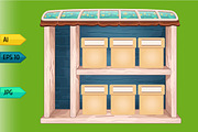 Game wooden store windows set, a Templates & Theme by julia_musdotter (Thumbnail 12 of 21)