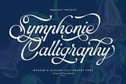 Symphonie Calligraphy, a Script Font by Krismagraph (Thumbnail 1 of 15)