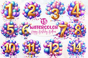Happy Birthday Balloon Numbers, an Illustration by Designworld (Thumbnail 1 of 5)