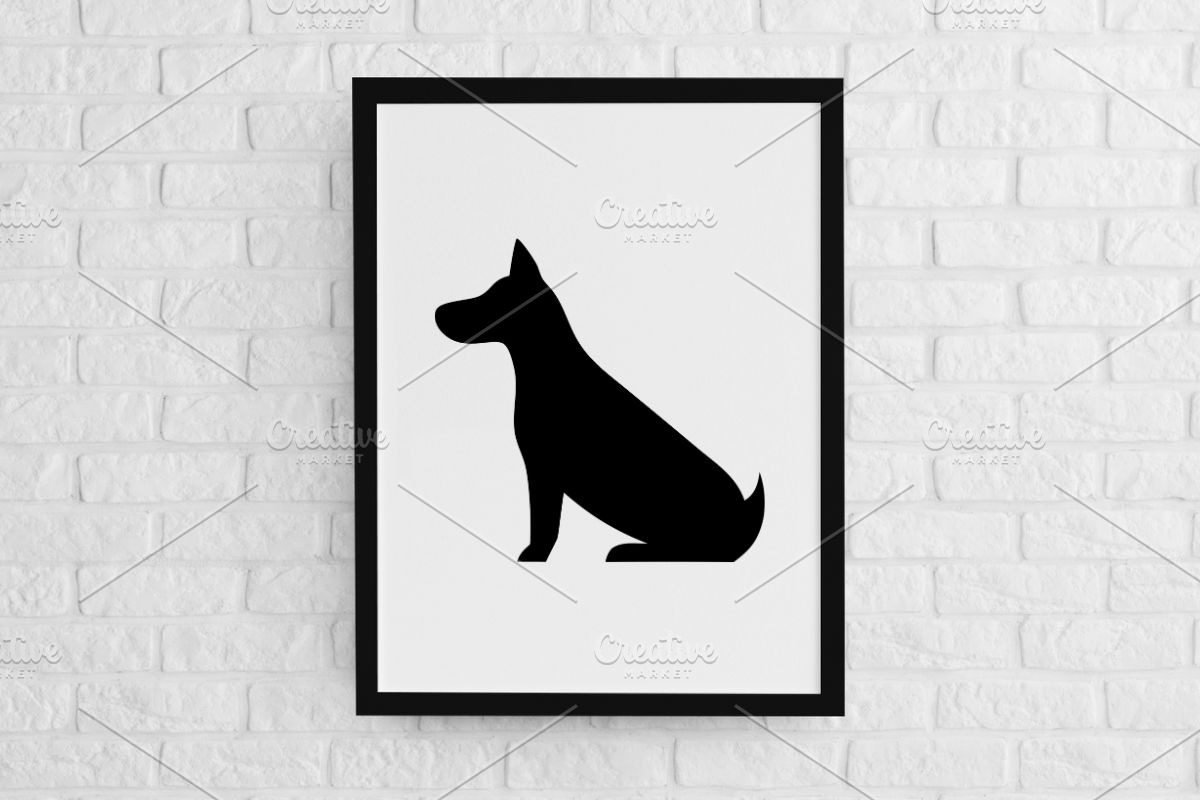 Dog Silhouette SVG #2, an Animal Illustration by newminddesign (Photo 2 of 3)