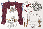 Midnight Town – Winter Line Art, a Seasonal Illustration by Mio Buono (Thumbnail 10 of 18)