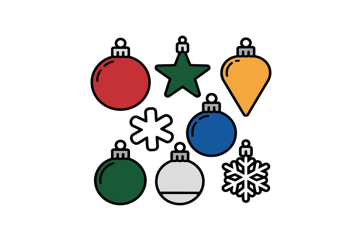Colorful Christmas Ornament Pattern, a Graphic by yasushie (Photo 10 of 16)