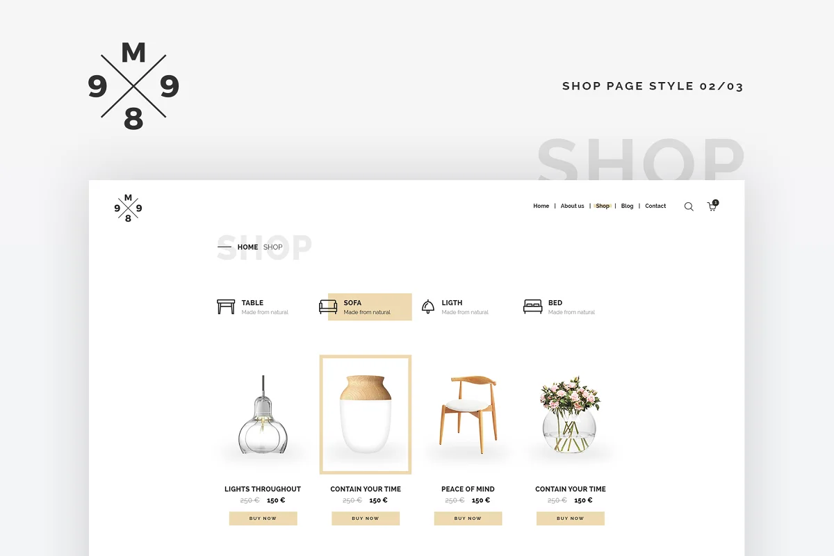 M989 Website Template Design UI Kit, an App Template by Capi Product (Photo 5 of 18)