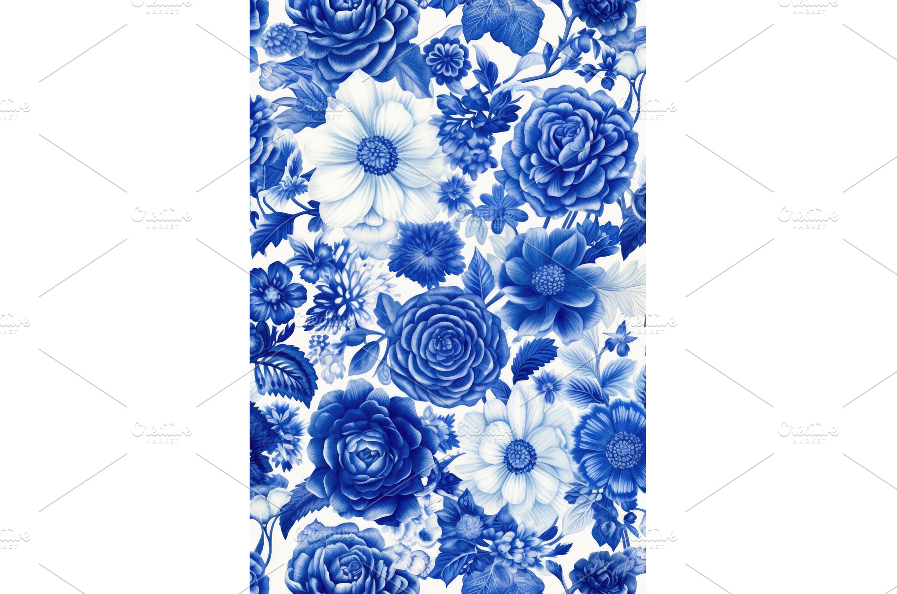 blue and white porcelain pattern, an Arts & Entertainment Photo by Sergey Kotenev