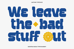 Lastari - Bold Slab Serif Display