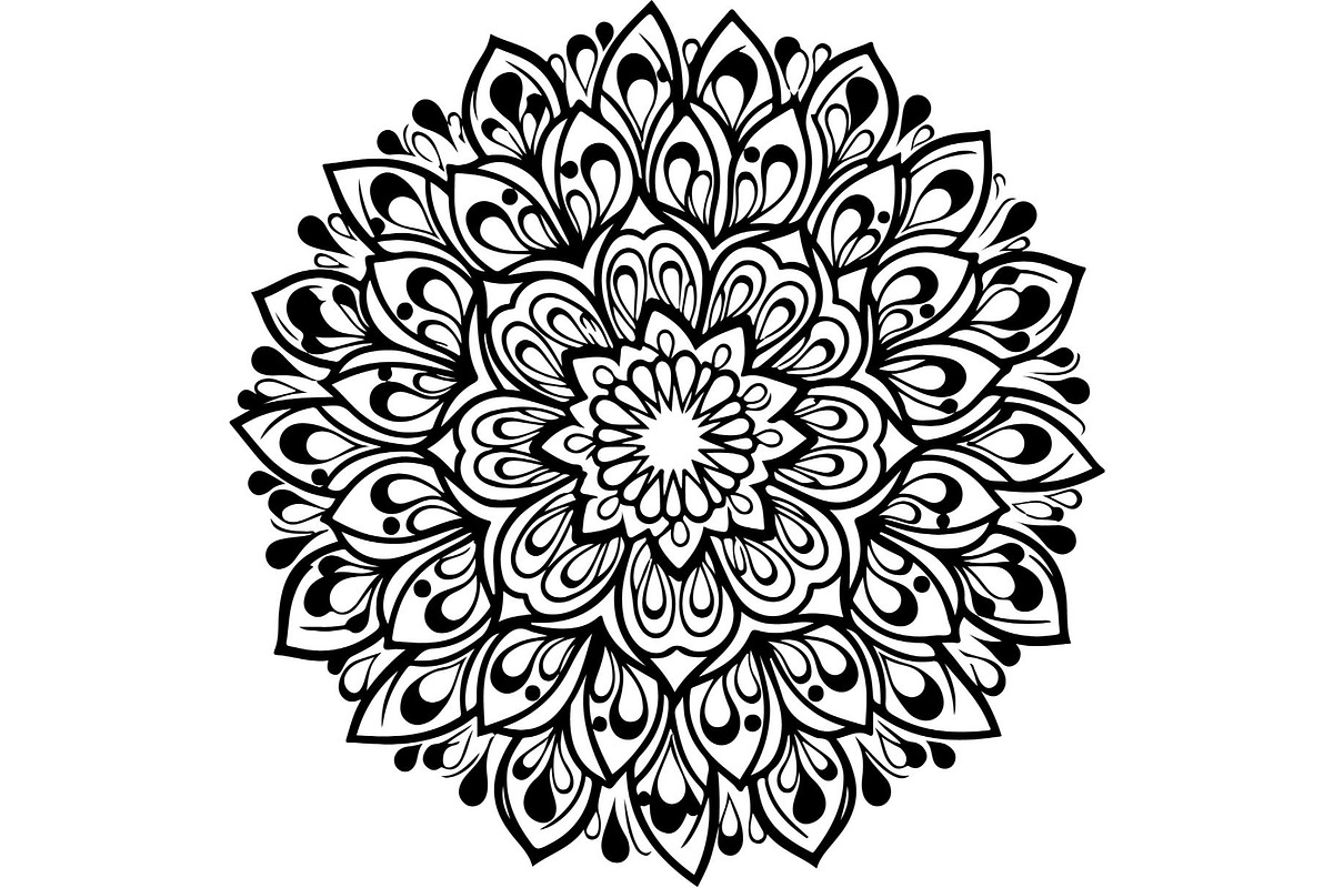 Vintage Floral Circle Designs, an Object Graphic by Designer_Momina (Photo 6 of 9)