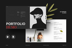 Humo Portfolio Presentation Template, a Presentation Template by SparkPro