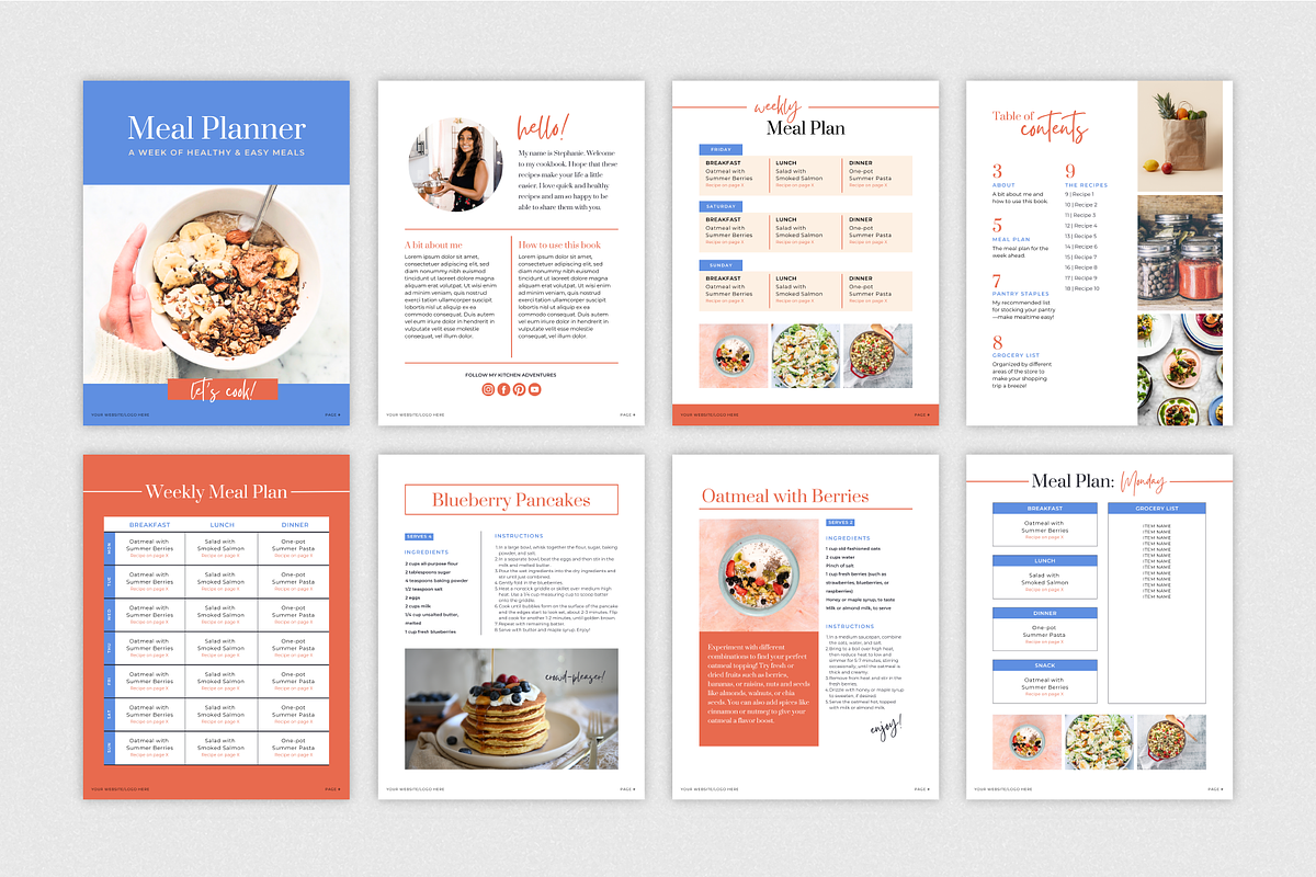 Canva Cookbook Template, a Marketing Template by Rose & Co. (Photo 5 of 8)