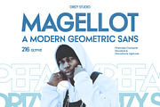 Magellot – Modern Geometric Sans, a Sans Serif Font by Drizy (Thumbnail 1 of 10)