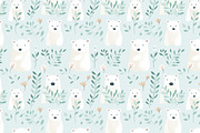 Cute polar bears, a Pattern Graphic by AlexandraTret (Thumbnail 2 of 3)