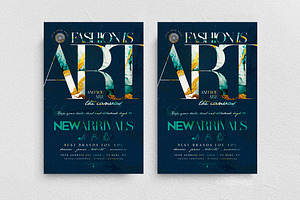 Fashion Is Art Flyer Template, a Flyer Template by Touringxx Creative Studio