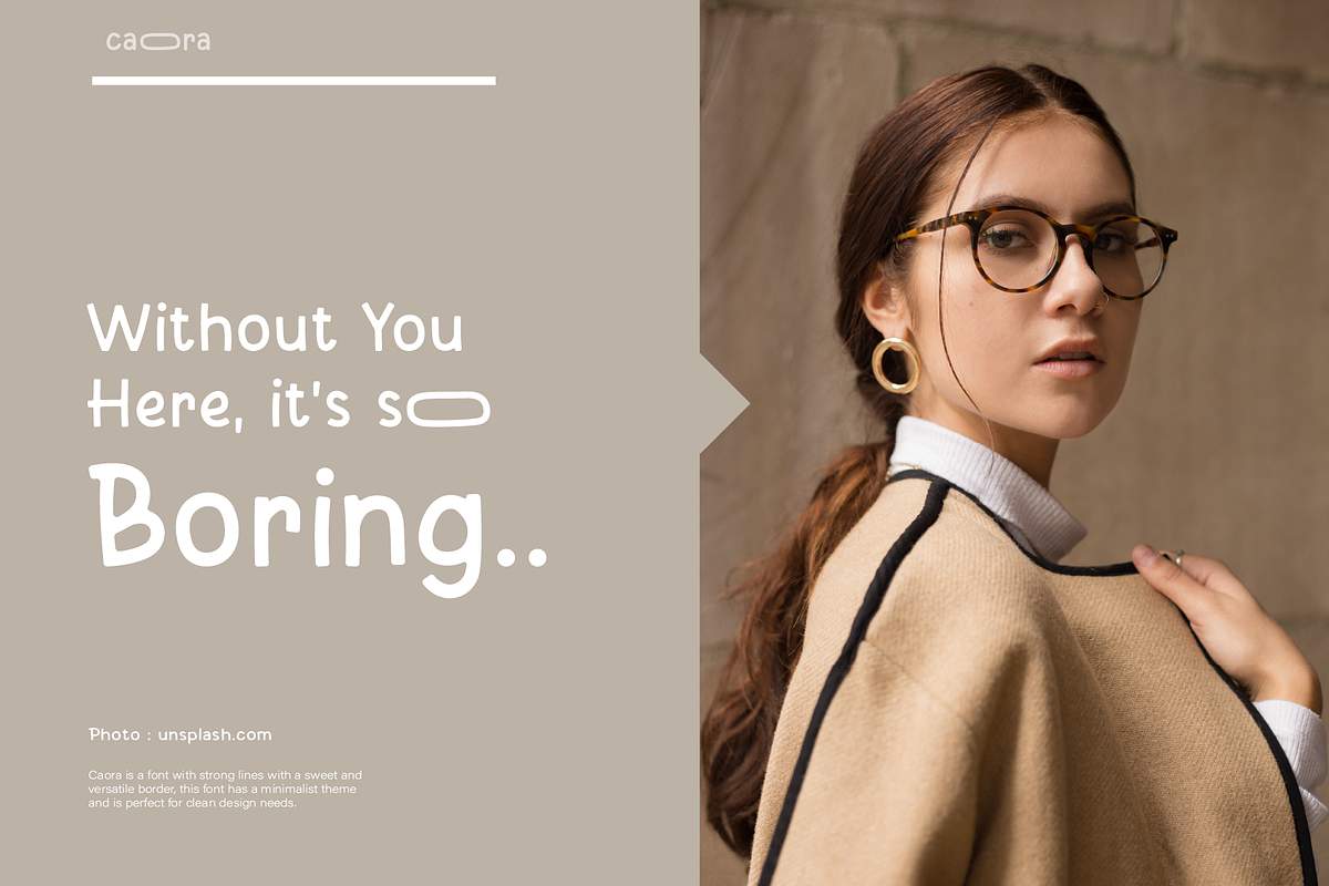 Caora Font, a Sans Serif Font by Phoenix Dungeon (Photo 5 of 9)