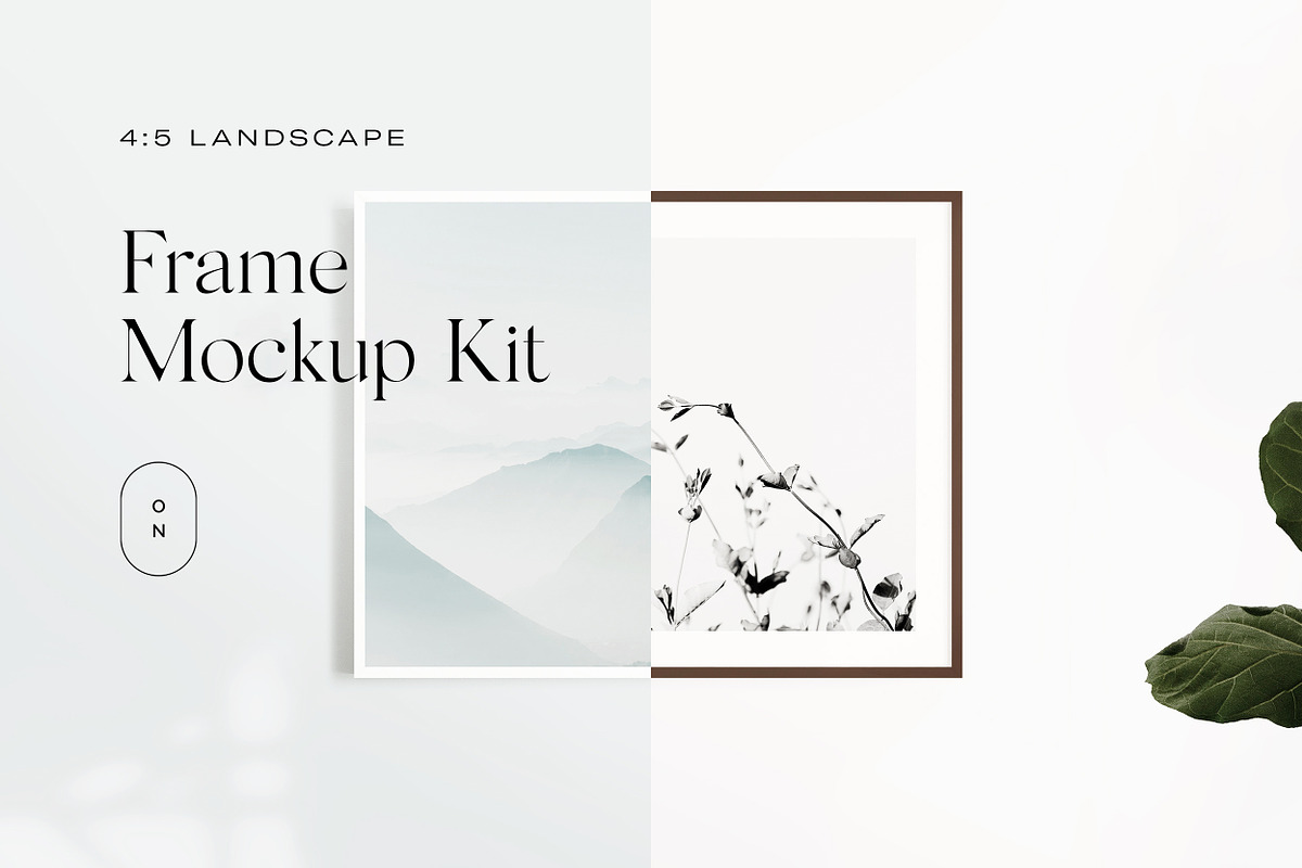 4:5 Landscape Frame Mockup Kit, a Print Template by October November (Photo 1 of 4)
