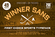 Winner Sans Complete, a Font by Sportsfonts (Thumbnail 1 of 4)
