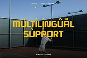 Thamire - Sports Font, a Sans Serif Font by Mine Type Lab (Thumbnail 10 of 11)