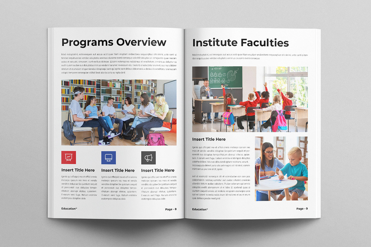 Education Template, a Brochure Template by E-Type