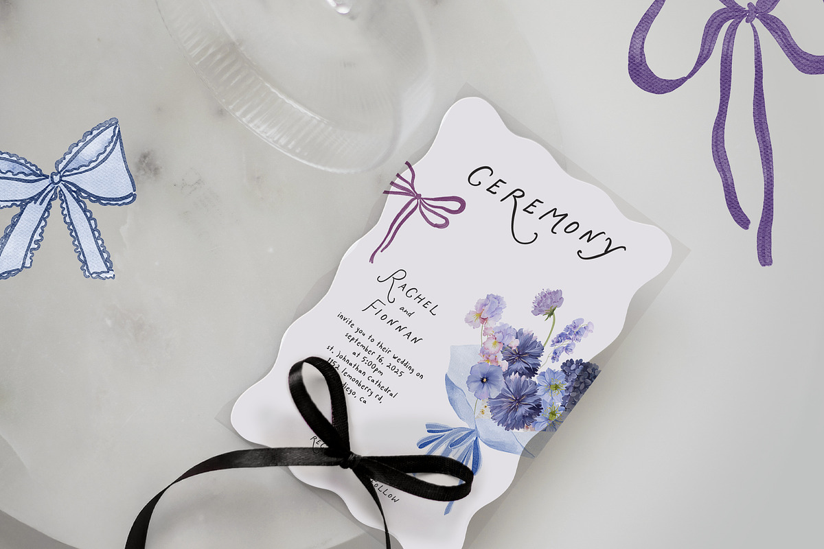 Midnight Botanica - Purple Flowers, a Decorative Illustration by Muse Artist (Photo 4 of 12)