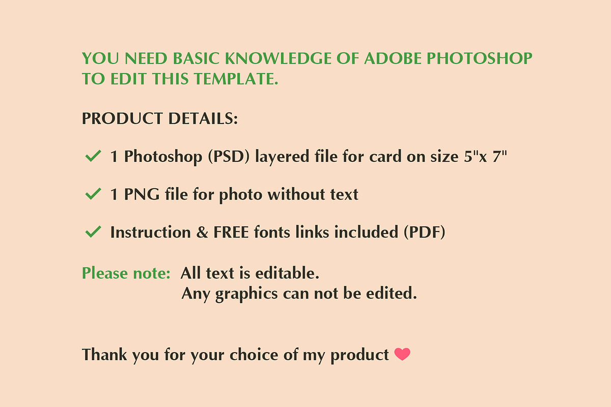Boho Holiday Photo Card PSD Template, a Card Template by PSD templates and Photos (Photo 4 of 4)