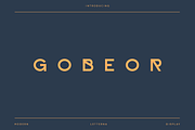 Gobeor - Modern Futuristic Typeface, a Sans Serif Font by Letterna (Thumbnail 1 of 4)