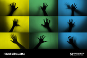 Hand silhouette. 52 images, a Background Graphic by Handmadefont (Thumbnail 7 of 12)