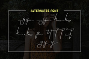 Yuniarsih // Luxury Signature Font, a Script Font by yantodesign (Thumbnail 8 of 9)