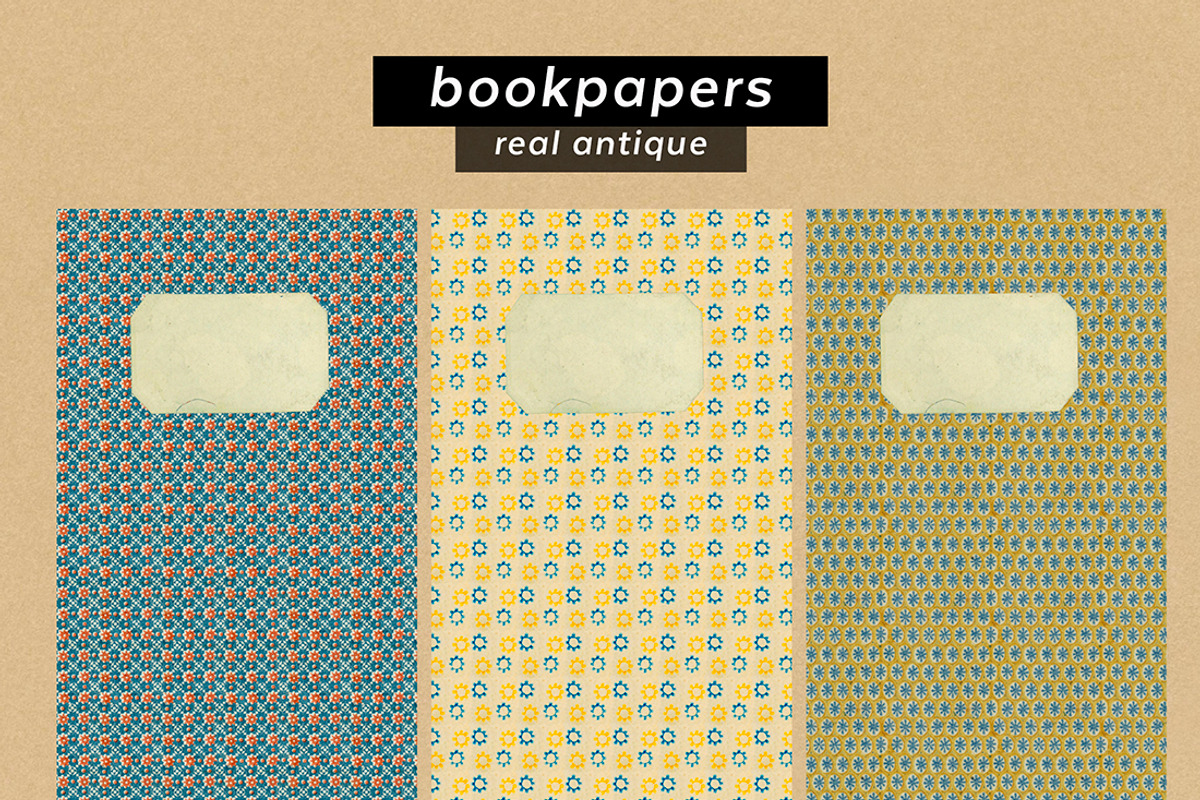 Antique Bookpaper Patterns, a Pattern Graphic by ISEEYOUPATTERN (Photo 3 of 5)